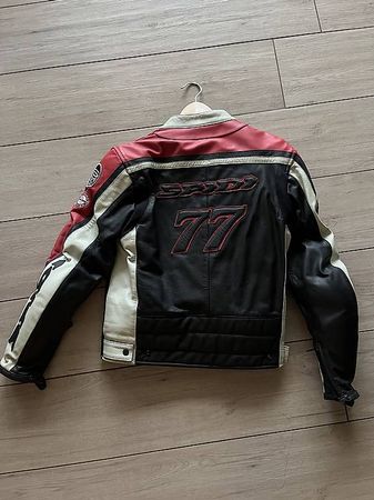 Giacca moto Spidi 77, vera pelle, come nuova!