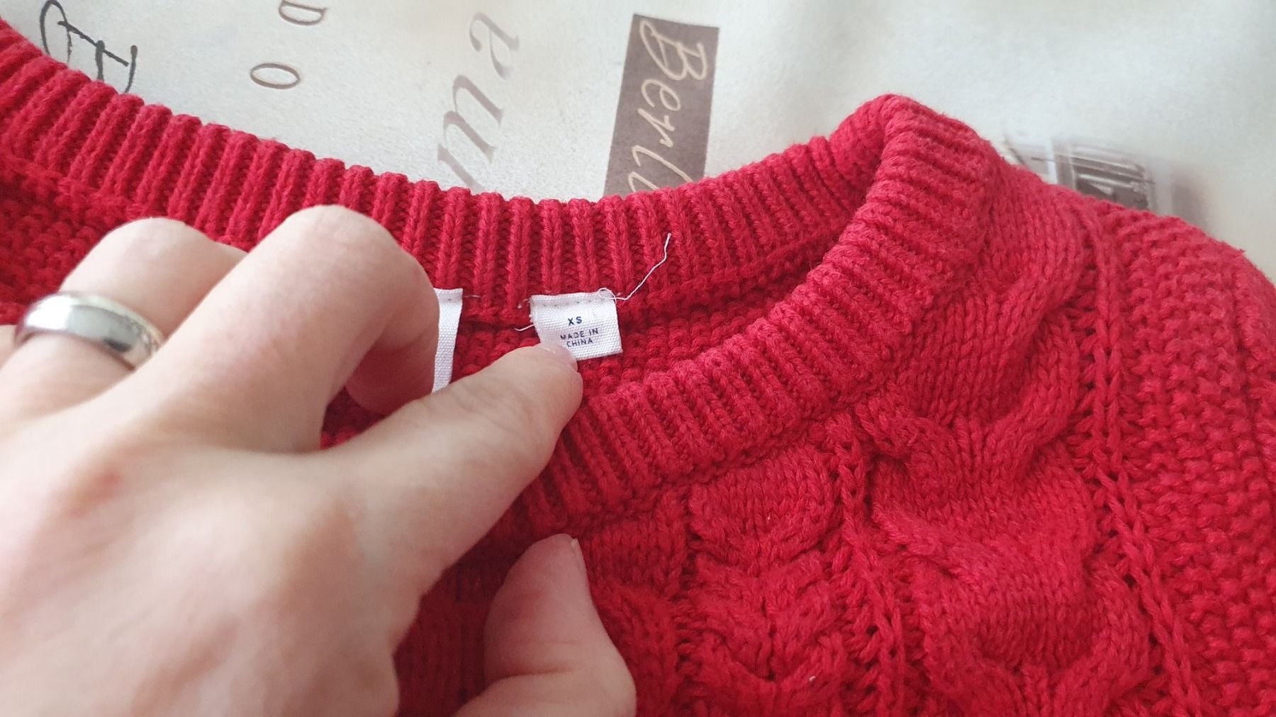 Gap Maglioni & Felpe: GAP - Schöner Roter Pullover mit Zopfmuster  - XS – Usato da Staufen venduto da Fleby84 3