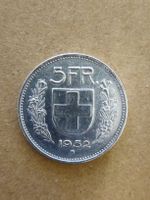 Schweizer 5 Franken Silber 1952