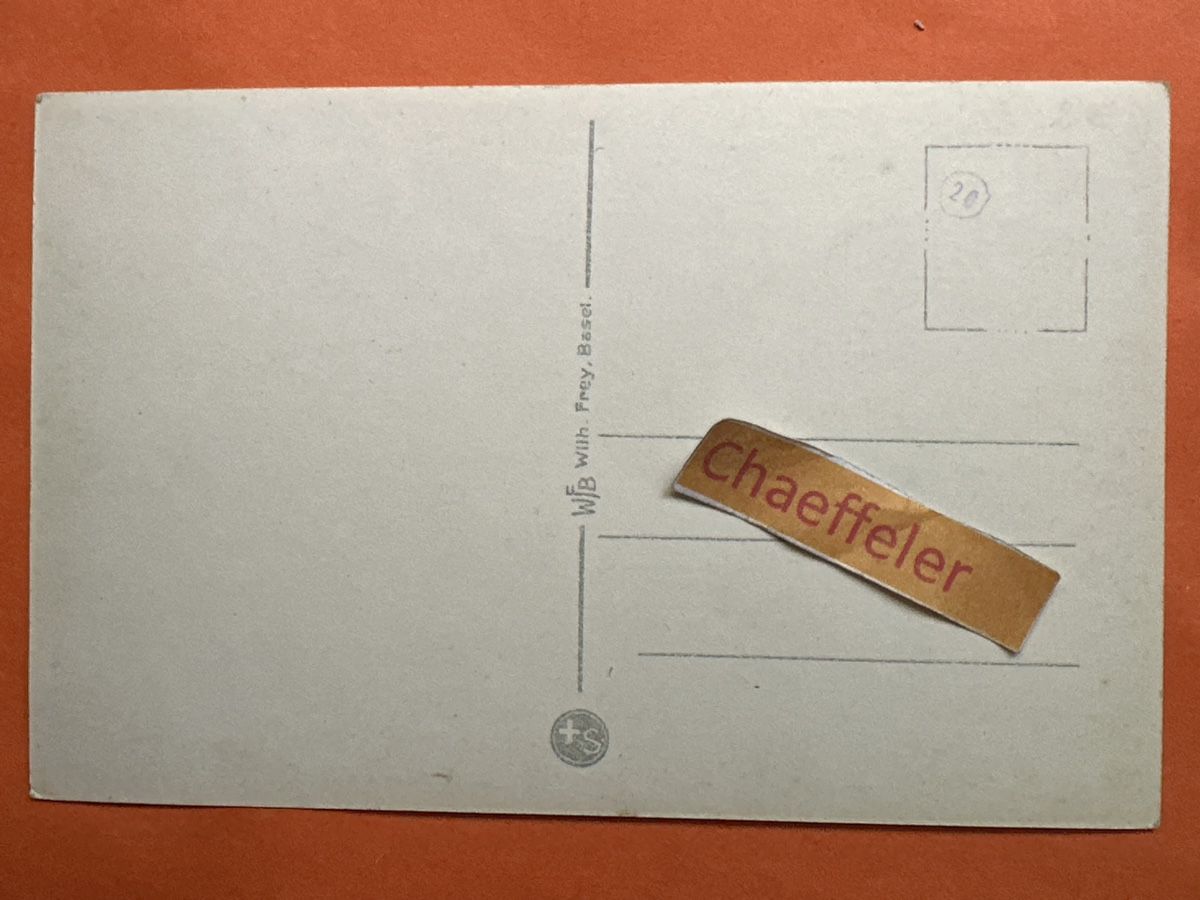 Cartoline postali: 1331 Basel. Schifflände – Usato da Zürich venduto da Chaeffeler 1