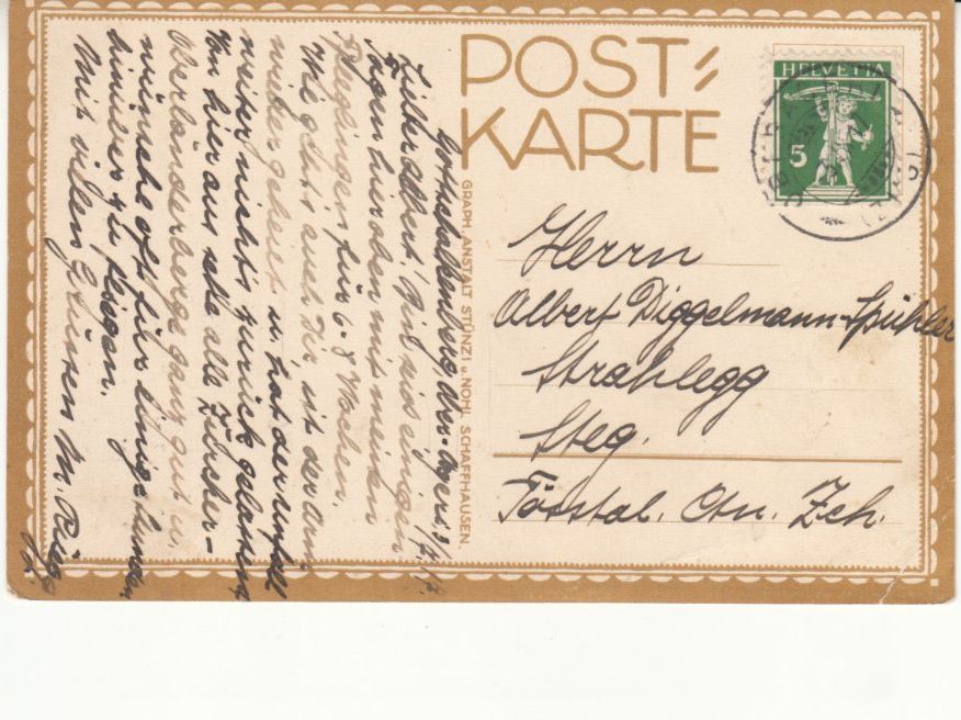 Ansichtskarten: Gottschalkenberg 1917 – Gebraucht aus Bürglen TG von StampGraf 1