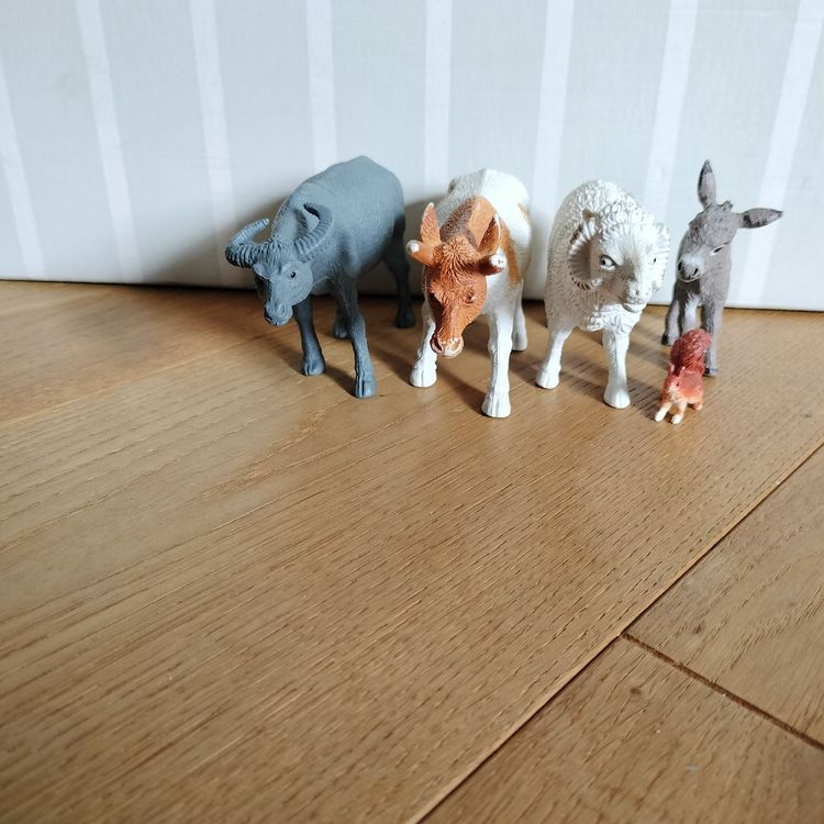 JOKFEICE Tierfiguren Set – 5 Realistische Nilpferd & Nashorn Figuren Aus Kunststoff Für Spiel & Deko