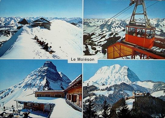Cartoline postali: LE MOLÉSON Luftseilbahn – Usato da Jona venduto da philajona