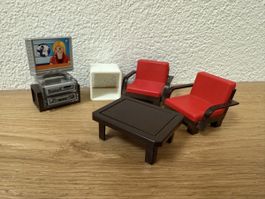 Playmobil Wohnzimmer Einrichtung zu Dollhouse