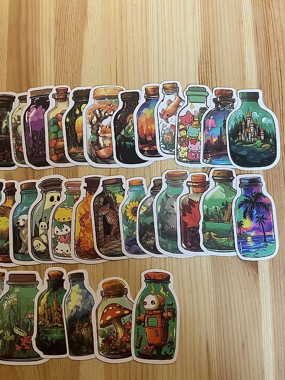 Aufkleber: Stickerset Flaschen – Gebraucht aus Herisau von Flips0463 2