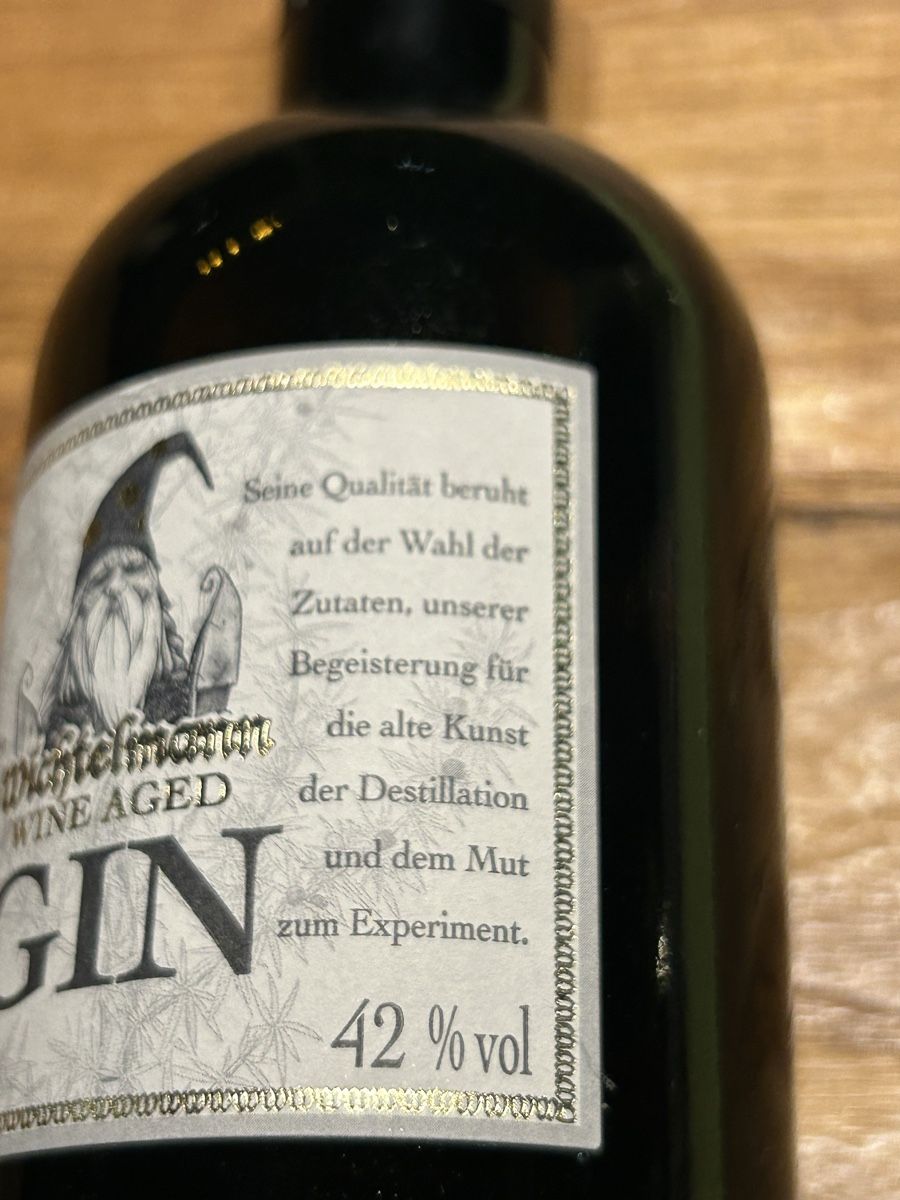 Spiritueux: Wichtelmann wine aged Gin – Neuf avec emballage d'origine à Zug par Tugiumerin 2