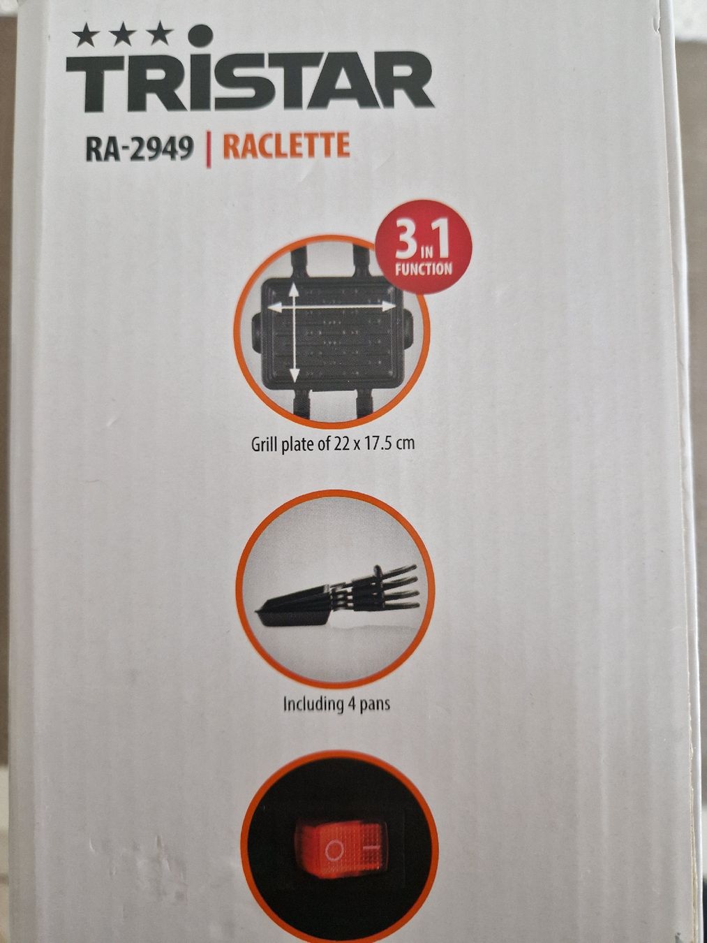 Küchengeräte: 4er Raclette klein / TRISTAR RA-2949 – Neu und originalverpackt aus Rupperswil von lenzburg02 3