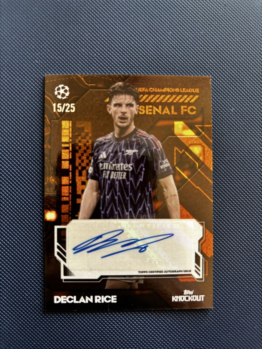 Topps Sammelbilder & Trading cards: Declan Rice 15/25 Knockout auto  – Neu (gemäss Beschreibung) aus Châtelaine von Nico_Este