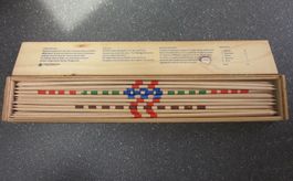 Spiel Super Mikado, Holz-Stäbchen L=48cm, Loquai- Holzkunst