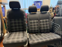 VW T5 T6 Sitze Karo Stoff schwarz grau guter Zustand