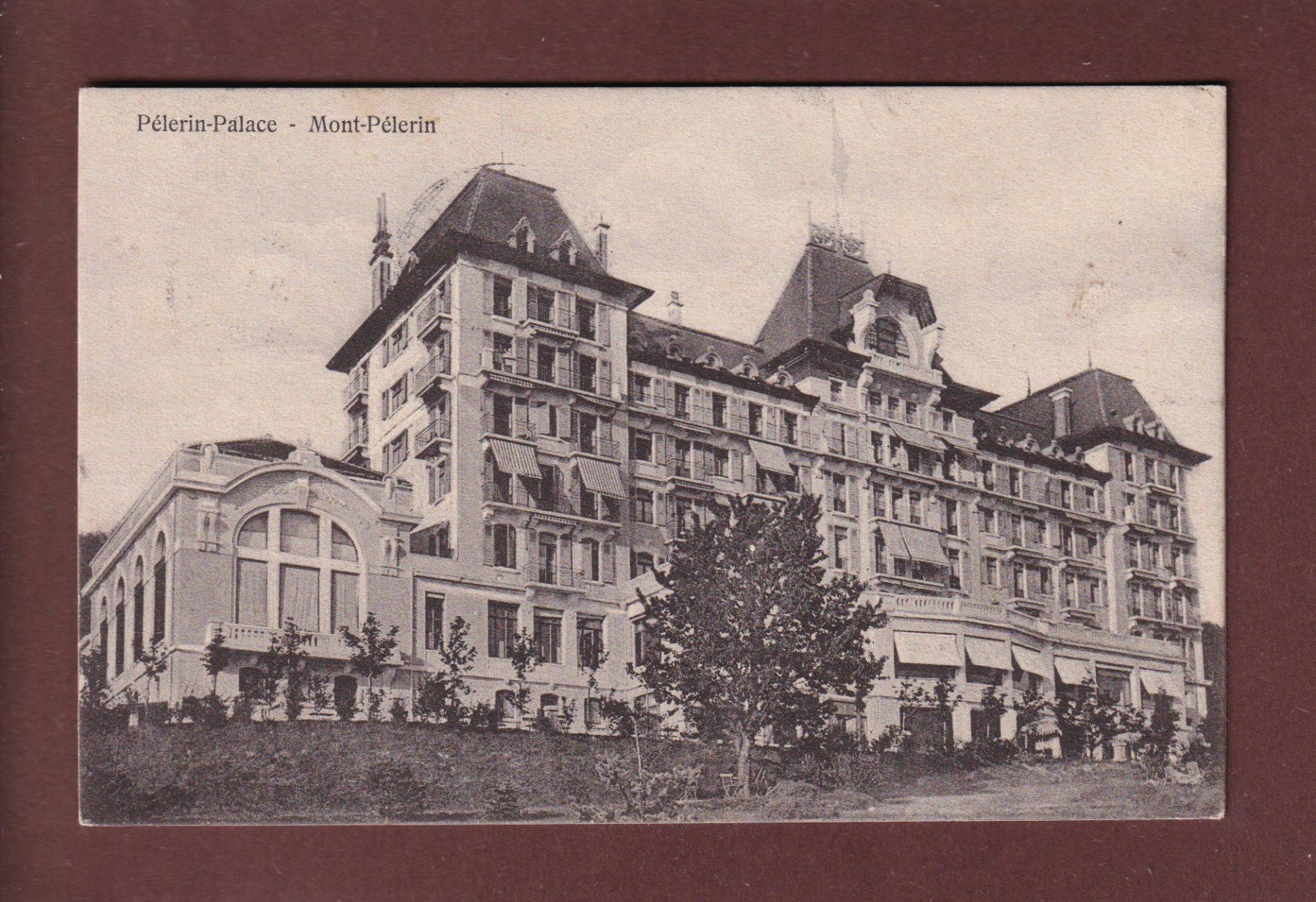Cartoline postali: MONT PELERIN - Palace - 1910 – Usato da Pully venduto da nicecards