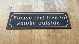 No Smoking Blechschild