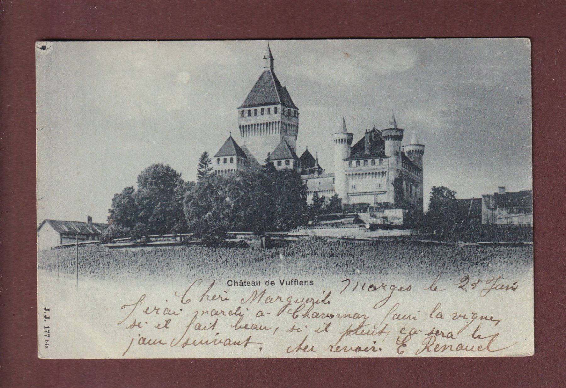 Cartes postales: Château de VUFFLENS - 1914 // pli // – D'occasion à Pully par nicecards-shop