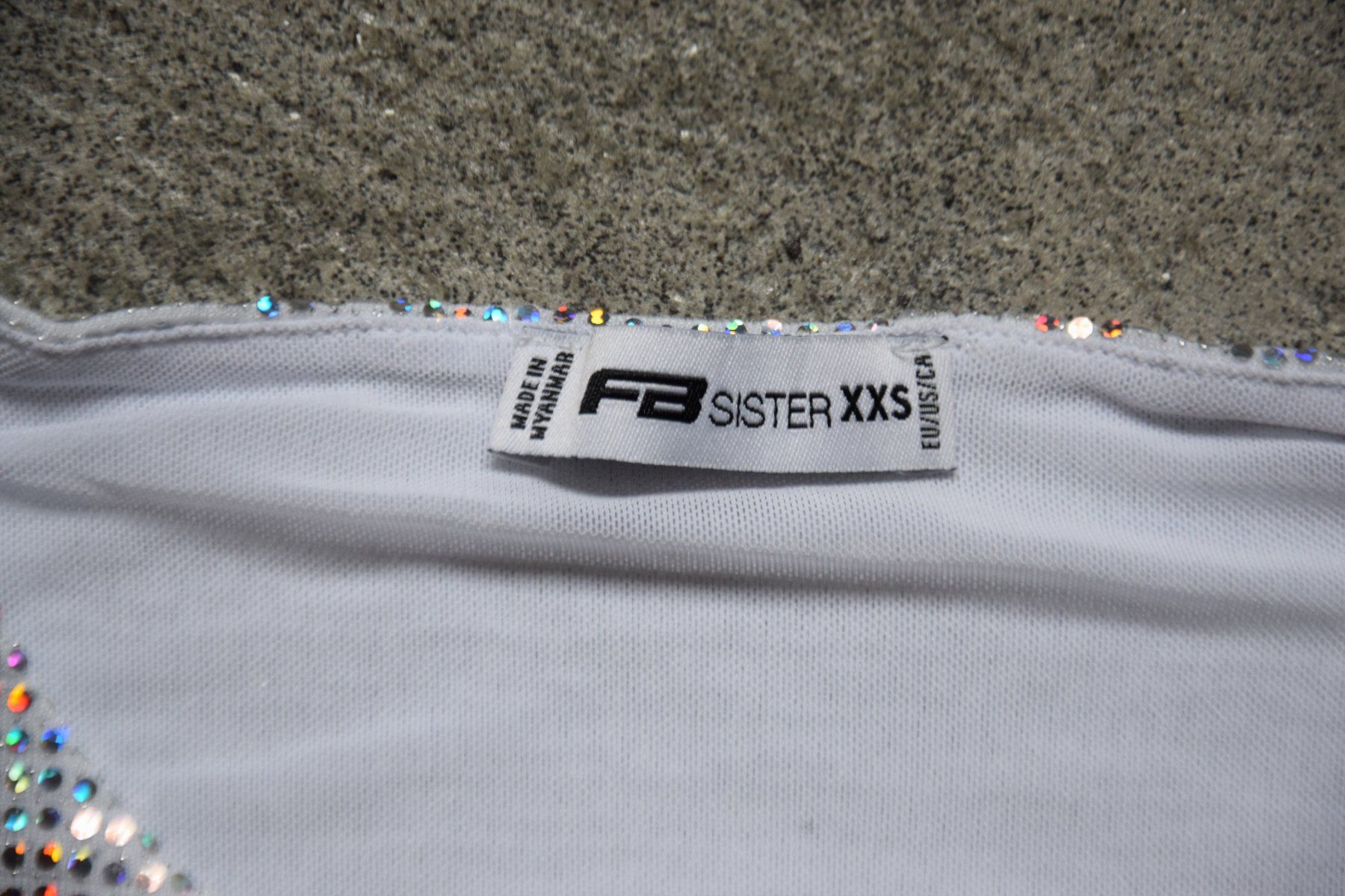 Top: Damen Glitter Top gr. XXS – Usato da Mezzovico venduto da finsteraar 1