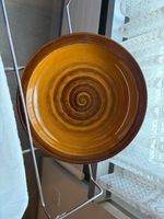 Retro Servierteller, braun-orange, Ø 25 cm, Top Zustand! (56