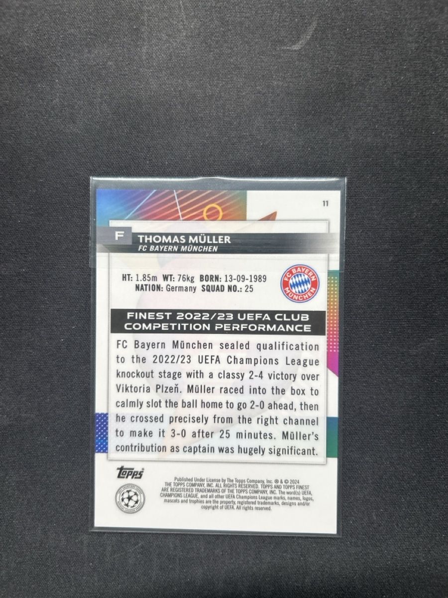 Topps Sammelbilder & Trading cards: Topps finest /10 Thomas Müller – Gebraucht aus Greppen von hcv_cc2r 1