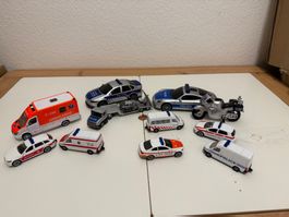 Spielzeugautos Einsatzfahrzeuge Set gebraucht 10 Stück
