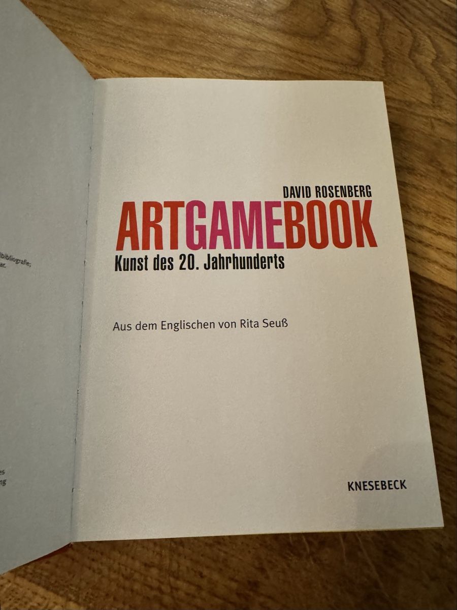Libri: Art Game Book – Usato da Siebnen venduto da koschitoschi 1