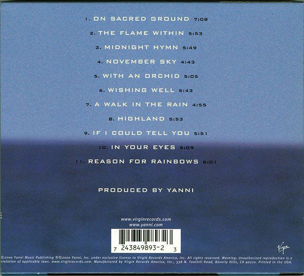 CD: Yanni - If I Could Tell You CD 2000 – Usato da Zürich venduto da Aspri 3