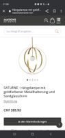Maisons du Monde SATURNE Hängelampe – Gold & Glas