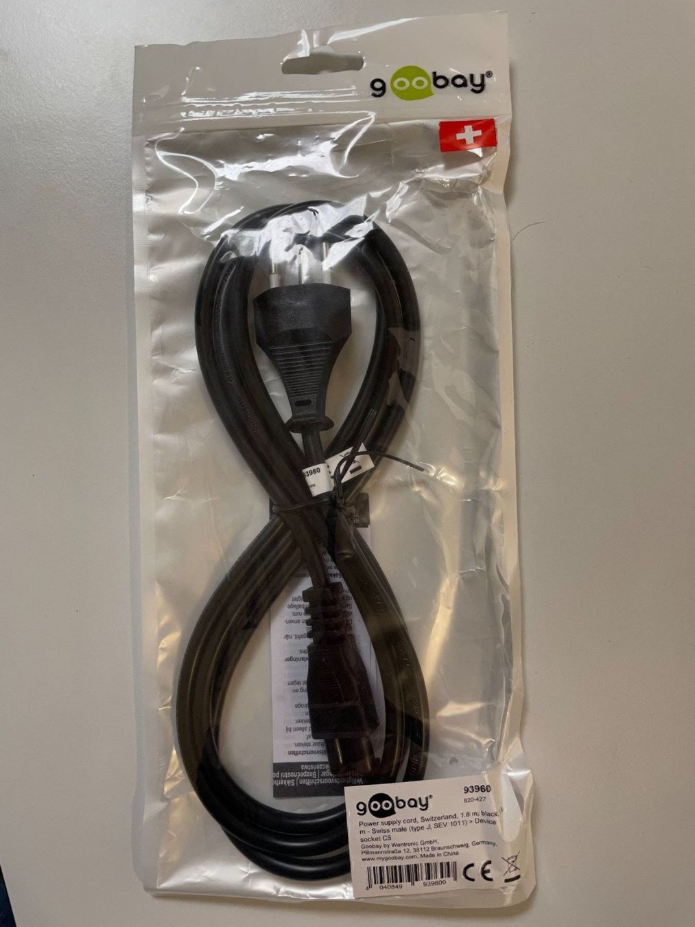 Kabel: Kabel / Stromkabel Schweiz - Goobay – Neu und originalverpackt aus Zug von Cry71