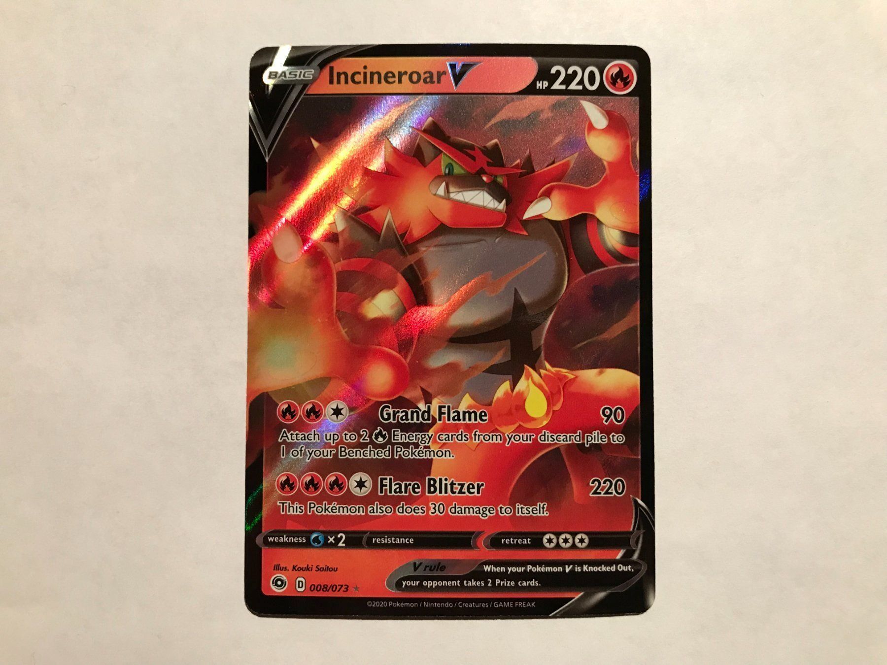 Pokémon Carte collezionabili: Incineroar V – Nuovo (secondo la descrizione) da Hagendorn venduto da Pokecollectorch 1
