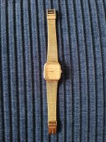 Retro Damen Uhr. Certina Newport Quartz, Gold. 