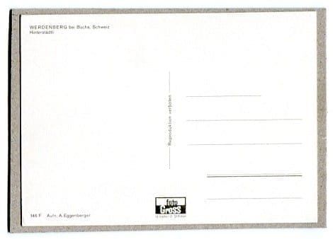 Ansichtskarten: SG - Werdenberg – Gebraucht aus Ottikon b.Kemptth. von Neptun1974 1