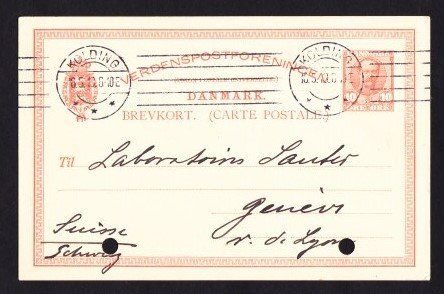 Cartoline postali: Carte Commerciale - Dannemark - 1913 - Obl. – Usato da Blonay venduto da FRSU