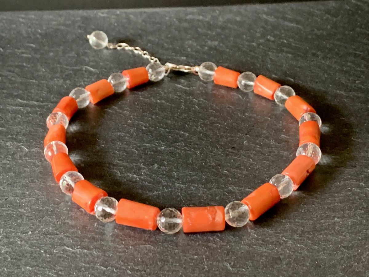 Ketten: Red Coral Necklace - Sterling Silver – Neu und originalverpackt aus Rüschlikon von ThereseJewelryDesign