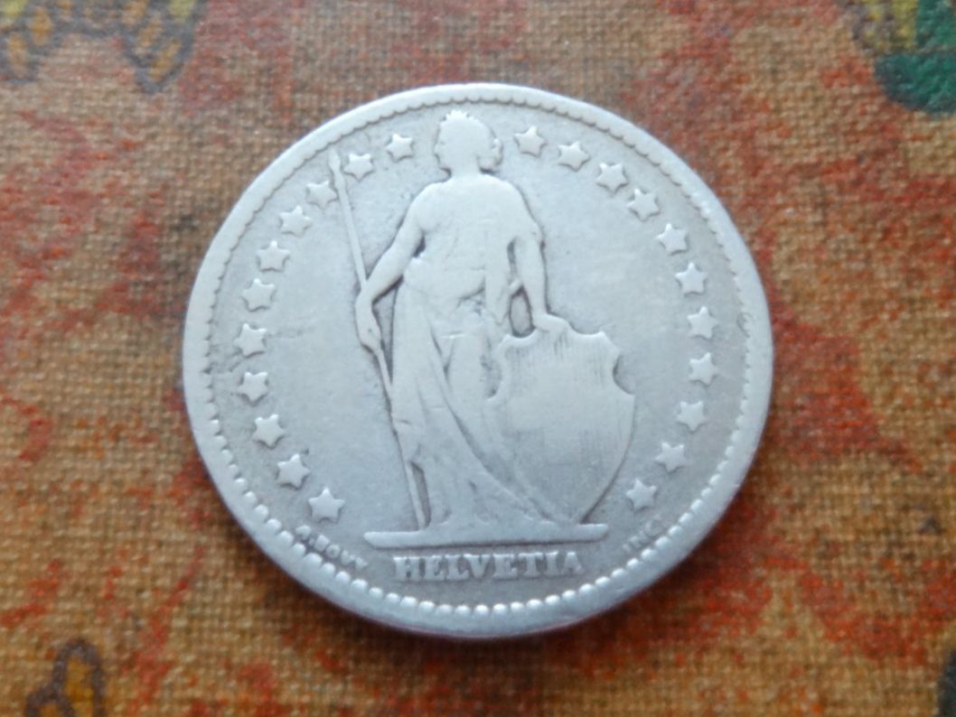 Tutti le monete: 1 Fr. 1875  (Y) – Usato da Romanel-sur-Lausanne venduto da Swift13 1