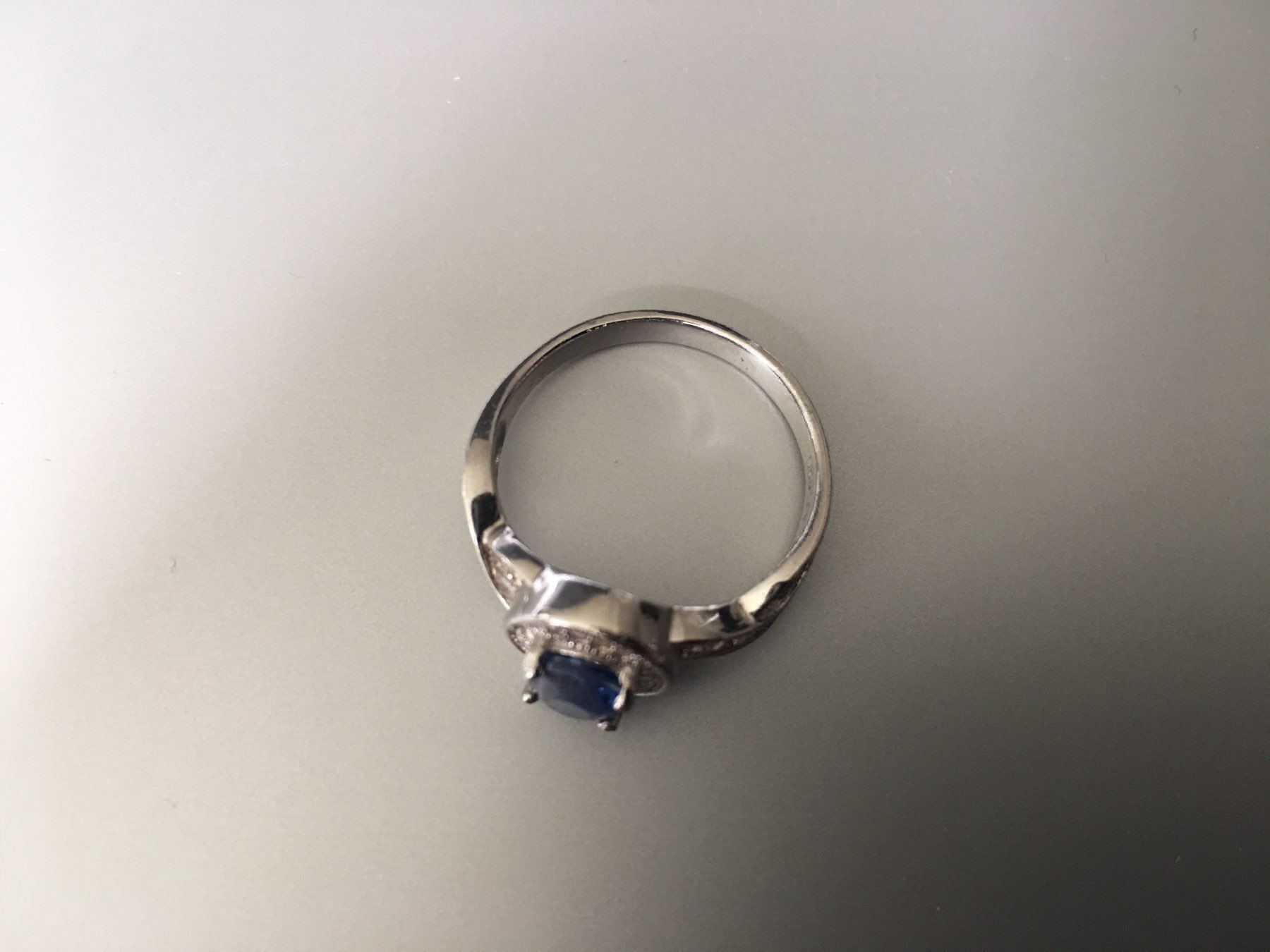 Anelli: Silber Ring mit Kynaite Stein – Nuovo e nell'imballaggio originale da Oberentfelden venduto da Judyku 2