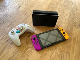 Nintendo Switch + 128gb SD + dock + 1 controller