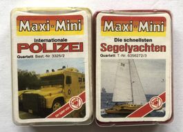2x Maxi-Mini-Quartette (ASS) - INT. POLIZEI+SEGELJACHTEN