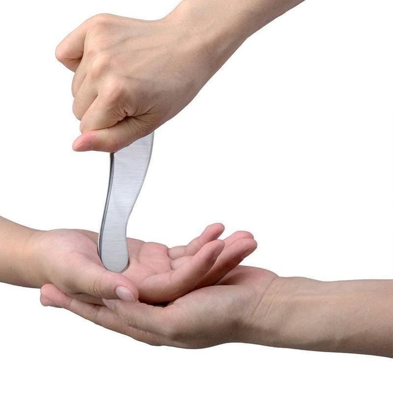 Cura del viso: Planche à gratter Gua Sha en acier – Nuovo e nell'imballaggio originale da Gurmels venduto da Swisspod 2