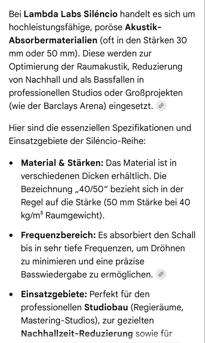 Sonstige Baumaterialien: 10x Lambda Labs Akustikplatten – Neu (gemäss Beschreibung) aus Wabern von HK-Design 3