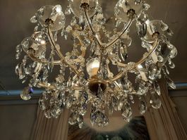 riesiger Lüster Kronleuchter Kristall Lampe Leuchter