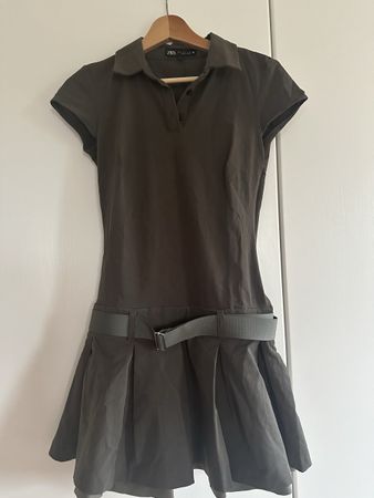 Zara Hemdkleid Khaki Gr. S - Sommerkleid für den Alltag