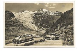 Furkastrasse (UR/VS) offenes Saurer-Postauto  Rhonegletscher