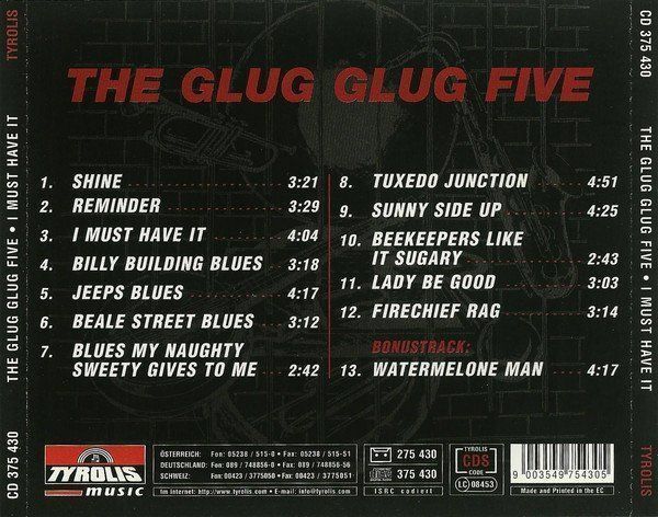 CD: Glug Glug Five  I MUST HAVE IT! Jazz, Blues, Swing, Dixie CD – Usato da Kandergrund venduto da Sososo 1