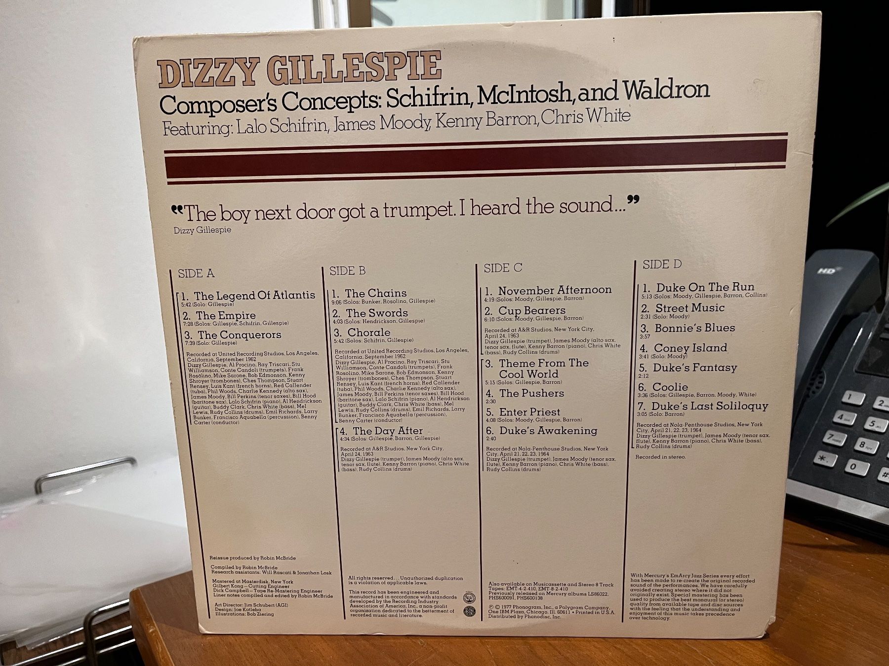 Dischi in vinile: Dizzy Gillespie - Composer's Concepts – Usato da Küsnacht ZH venduto da JazzRecords 1