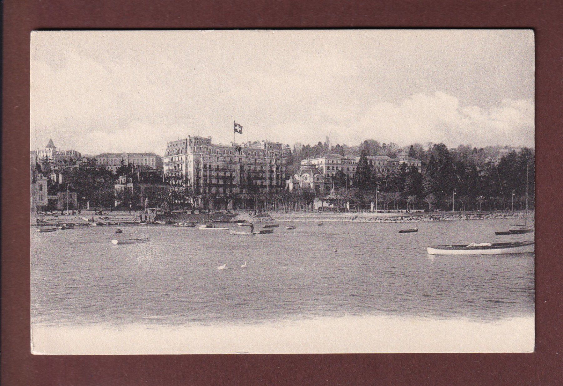 Ansichtskarten: LAUSANNE - Ouchy - Beau-Rivage – Gebraucht aus Pully von nicecards