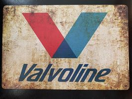 Blechschild Valvoline Oel  MOTORSPORT look