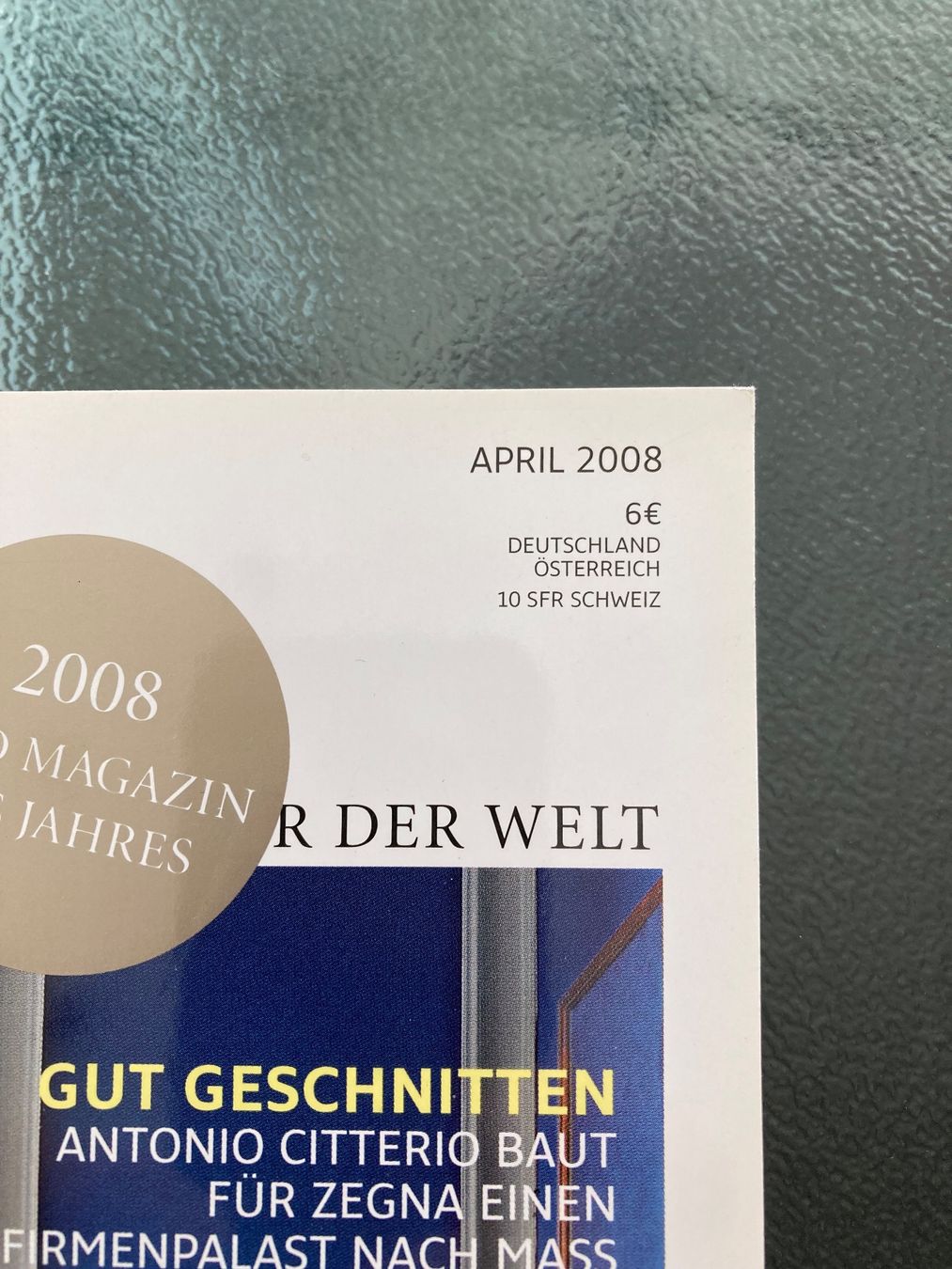 Riviste & Magazine: AD Magazin Architectural Digest, April 2008 – Usato da Zürich venduto da dolcicaramelle2 1