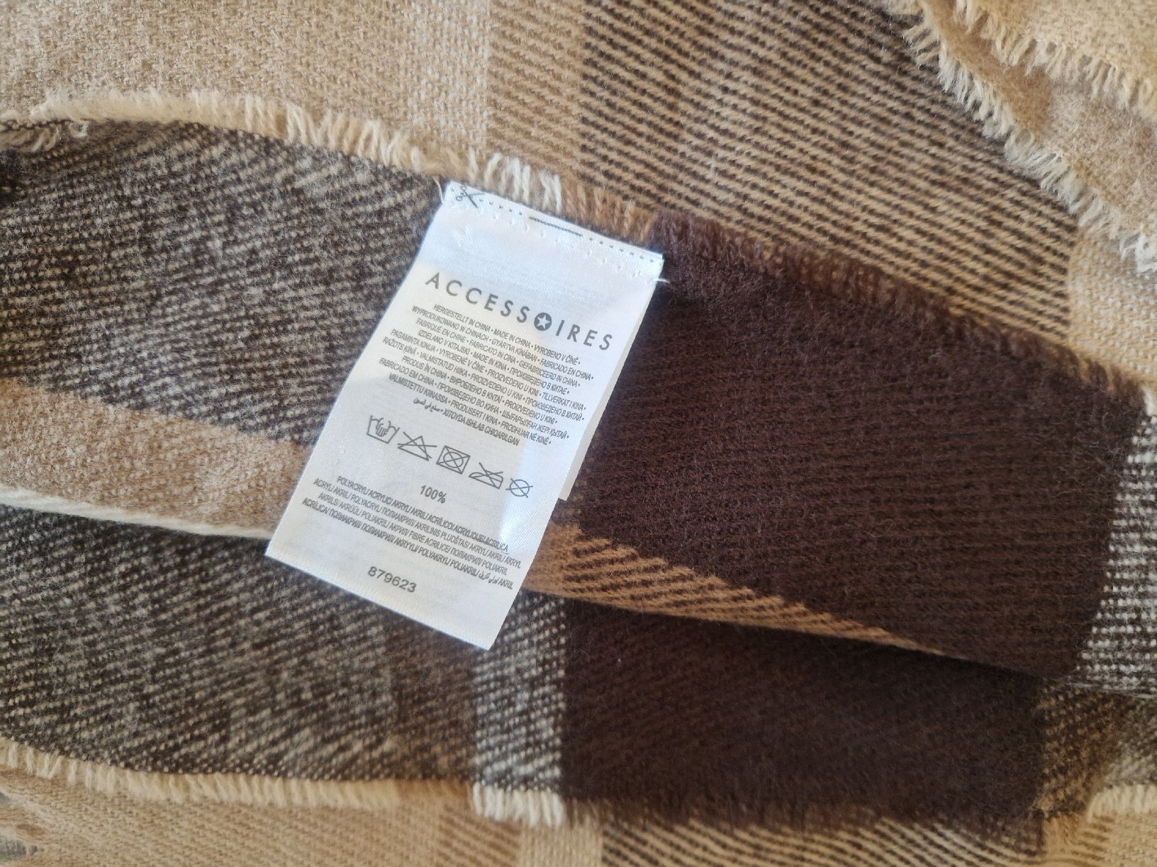 Foulards, Tücher & Schals: Plaid Scarf beige brown new  – Neu (gemäss Beschreibung) aus Zürich von tod_9svw 1
