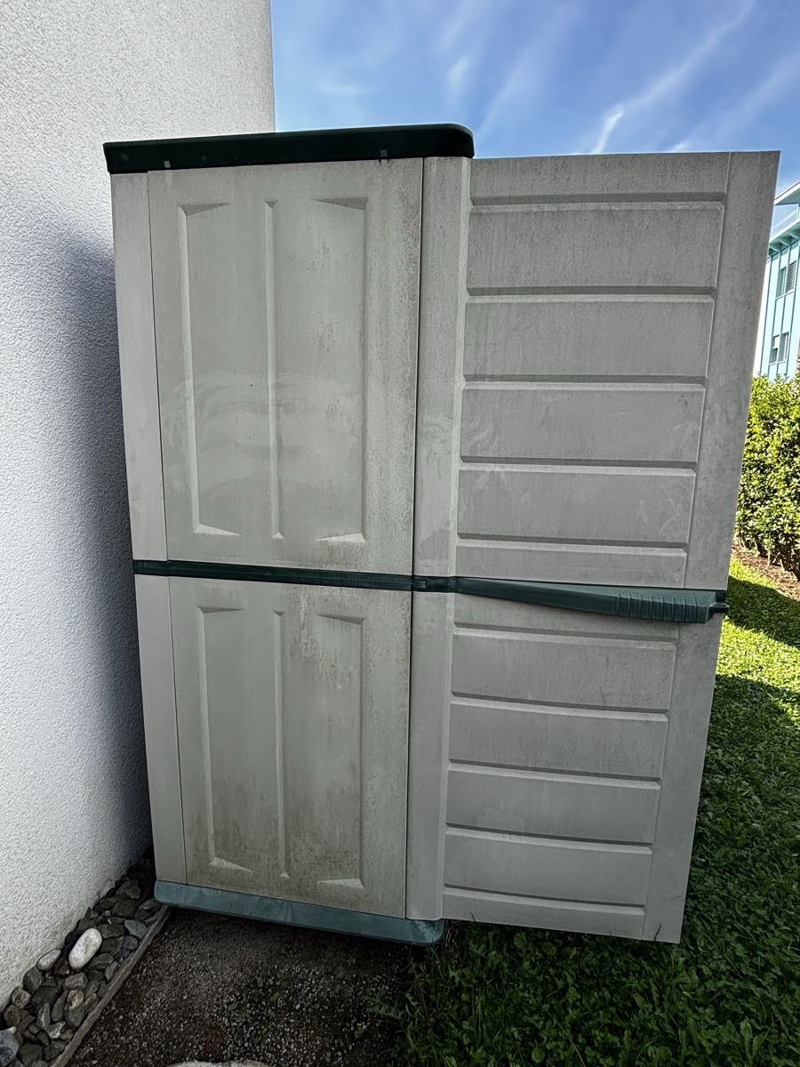 Box contenitori: Gartenschrank aus Kunststoff – Usato da Rotkreuz venduto da Levo_9 3