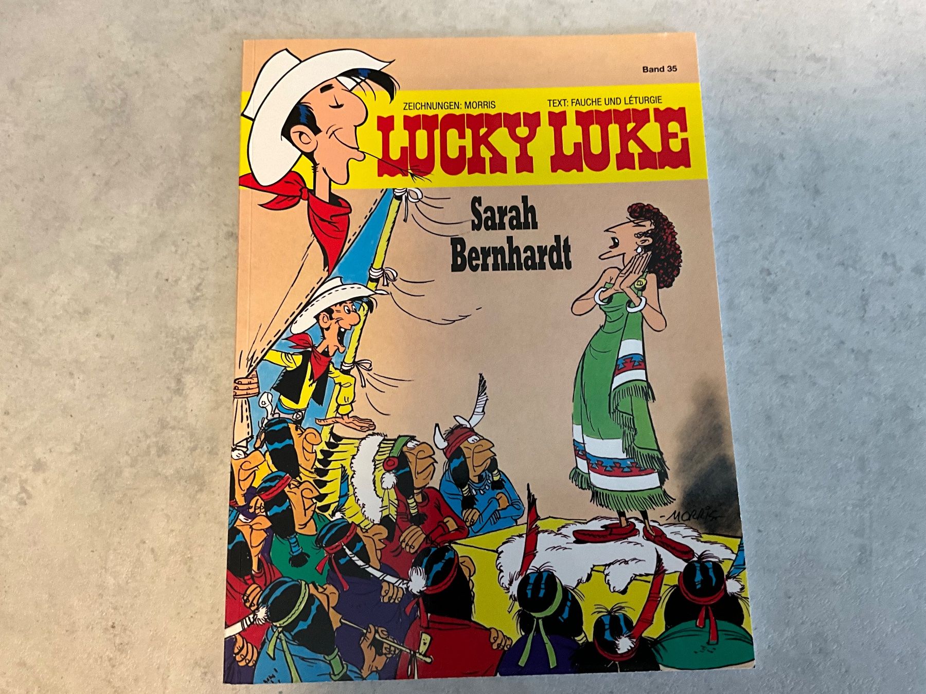 BD: Lucky Luke - Sarah Bernhardt Comic - Band 35 – D'occasion à Agriswil par Ueli03