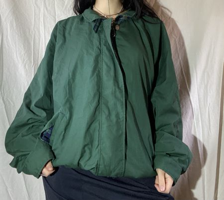 Grüne Bomberjacke baggy