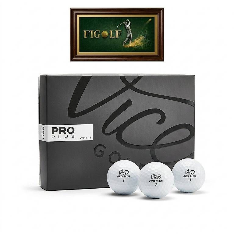 Bälle: Vice Pro Plus White - 12 neue Golfbälle – Neu und originalverpackt aus Dänikon ZH von FiGo-lf