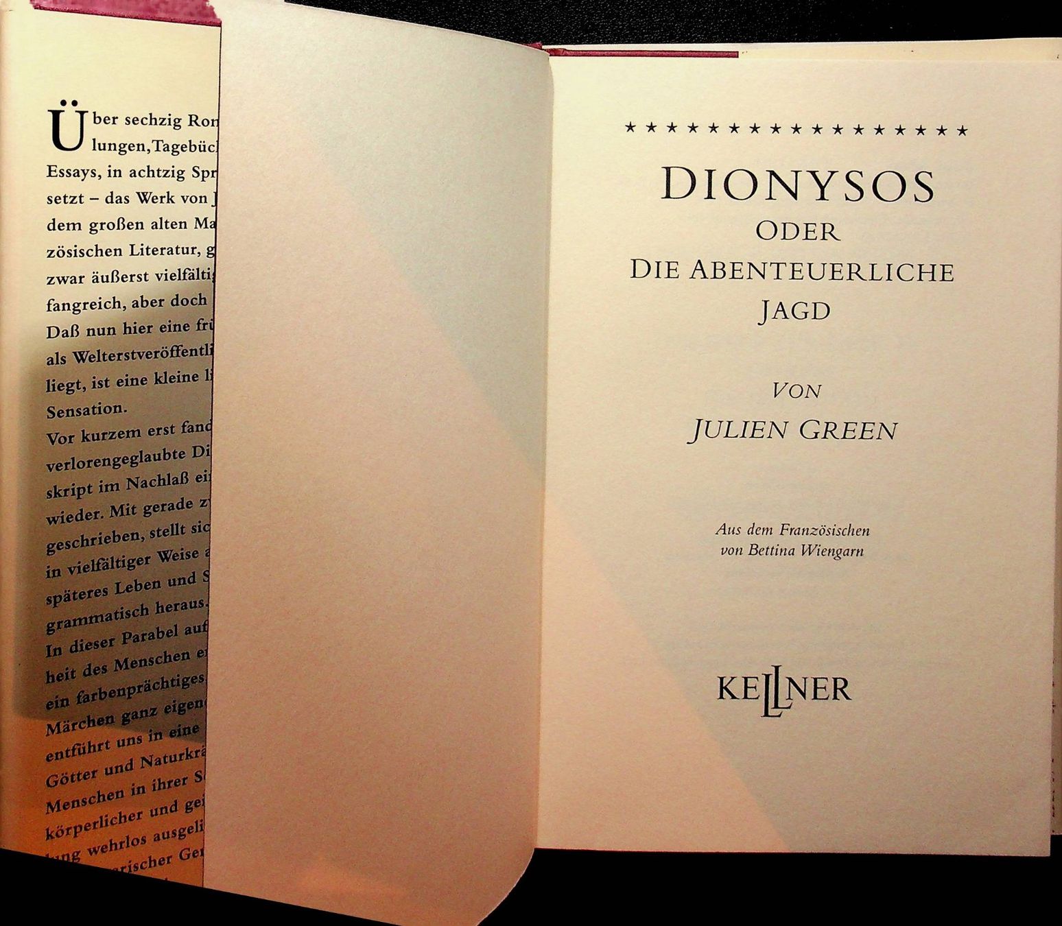 Bücher: Julien Green Dionysos oder die abenteuerliche Jagd – Gebraucht aus Reitnau von Zaomir 2